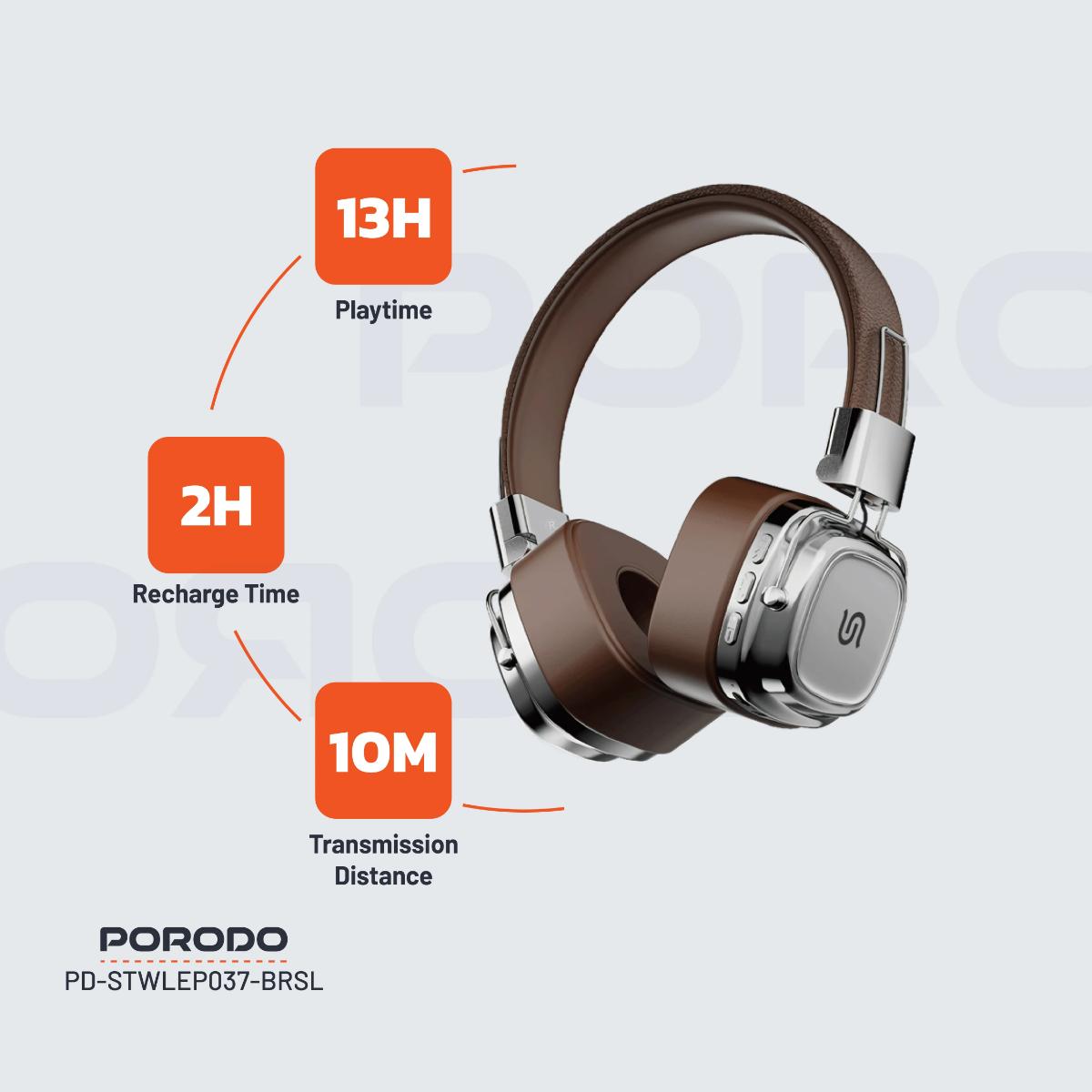 Porodo Vintage Wireless ENC Headphone
