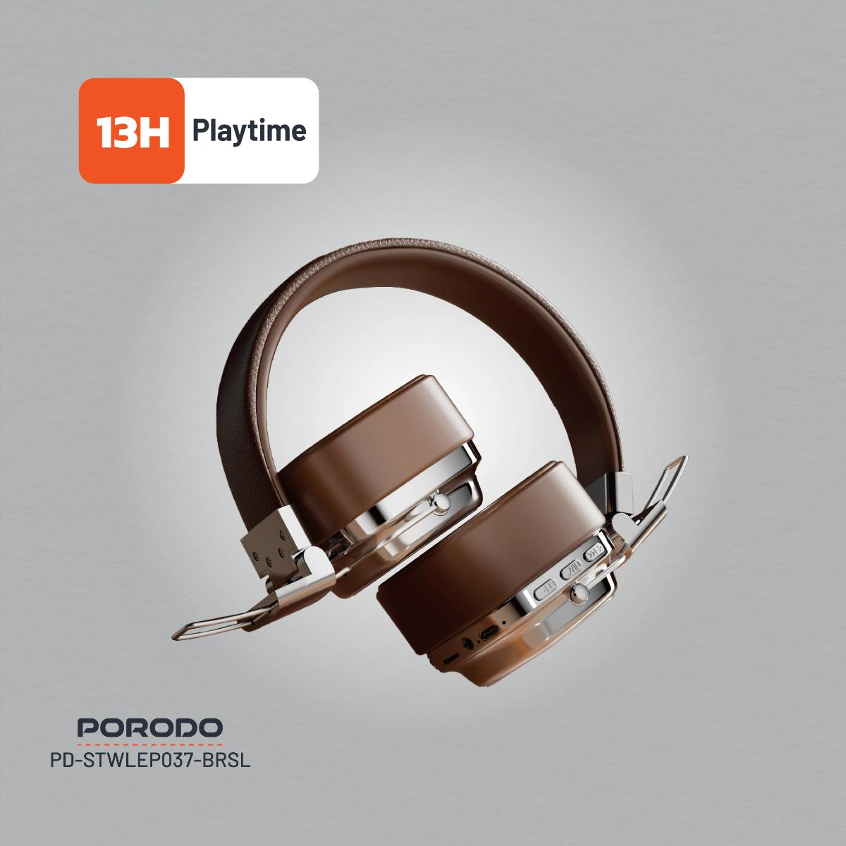 Porodo Vintage Wireless ENC Headphone