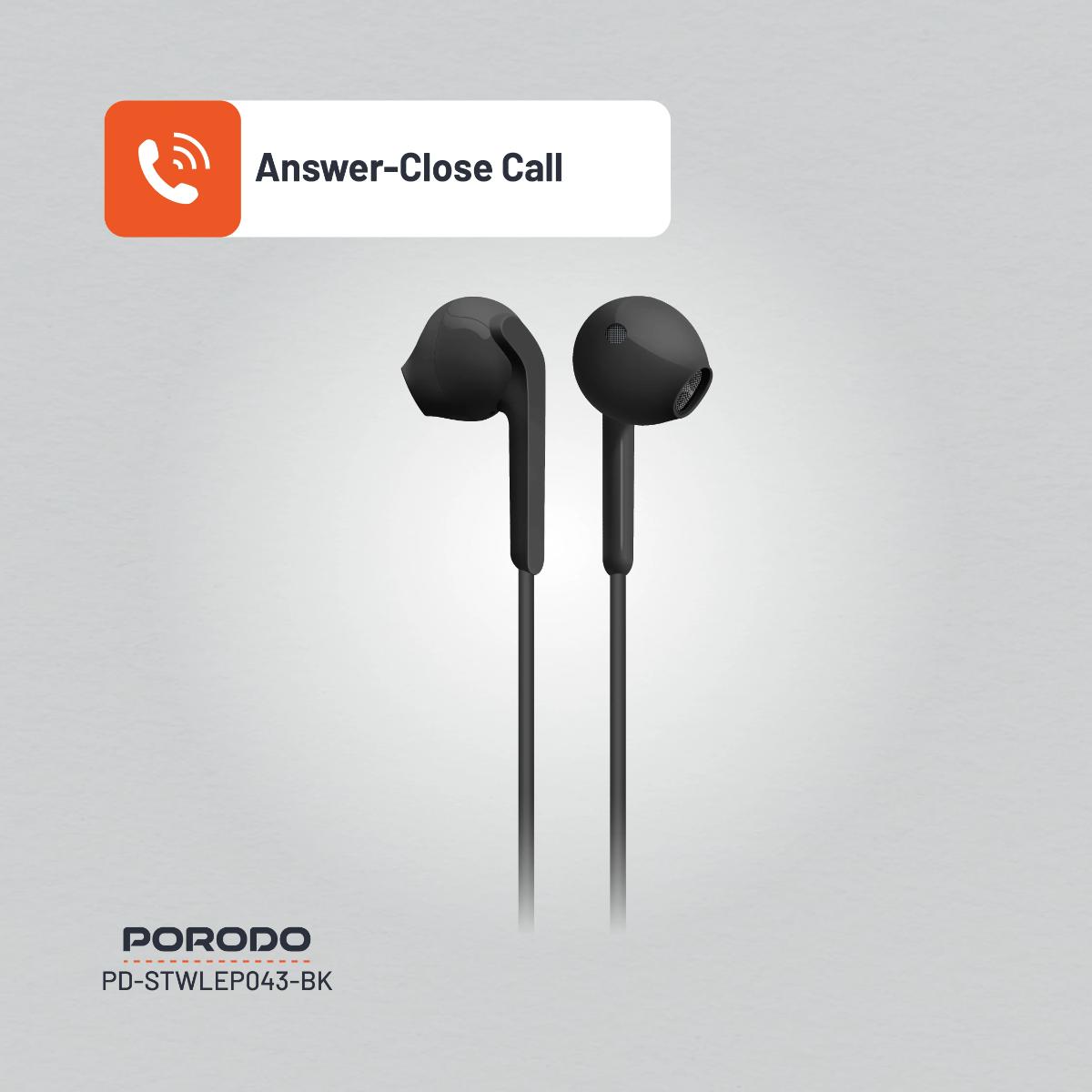 Porodo Soundtec Stereo Earphones