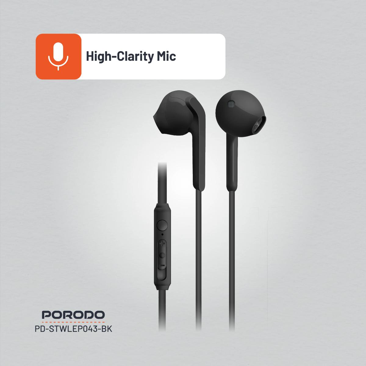 Porodo Soundtec Stereo Earphones