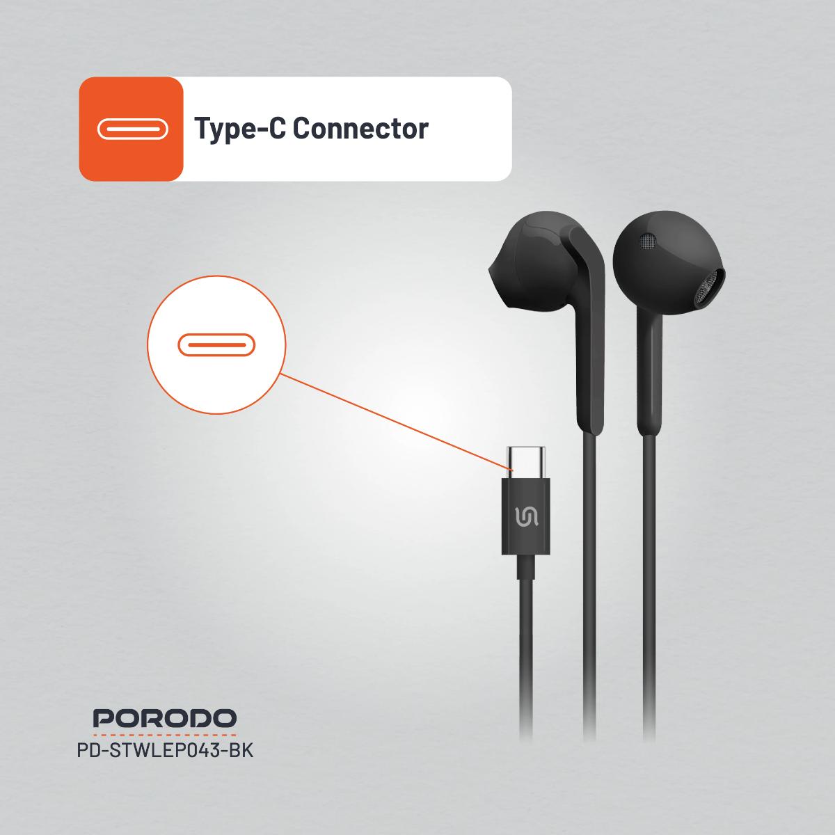 Porodo Soundtec Stereo Earphones