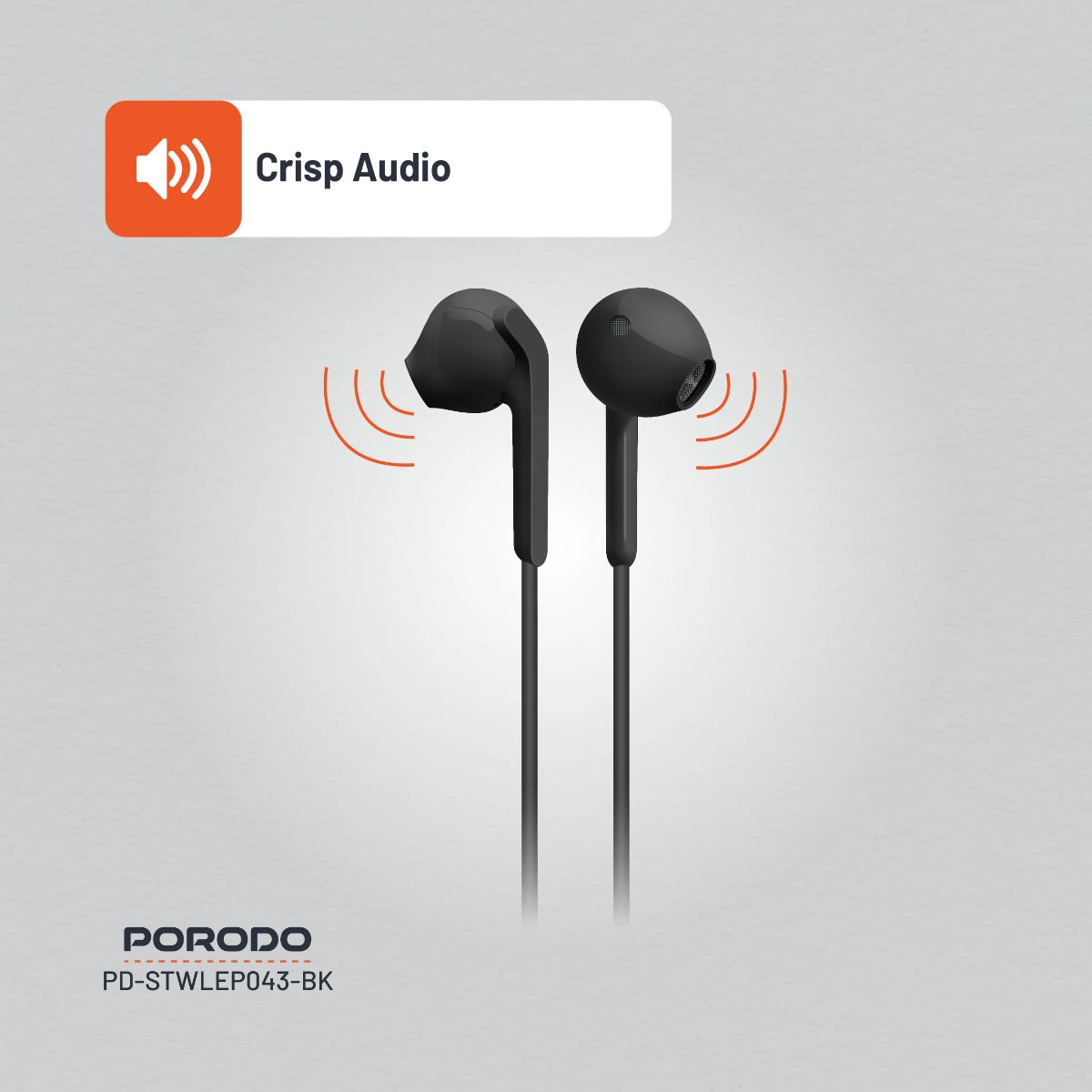 Porodo Soundtec Stereo Earphones
