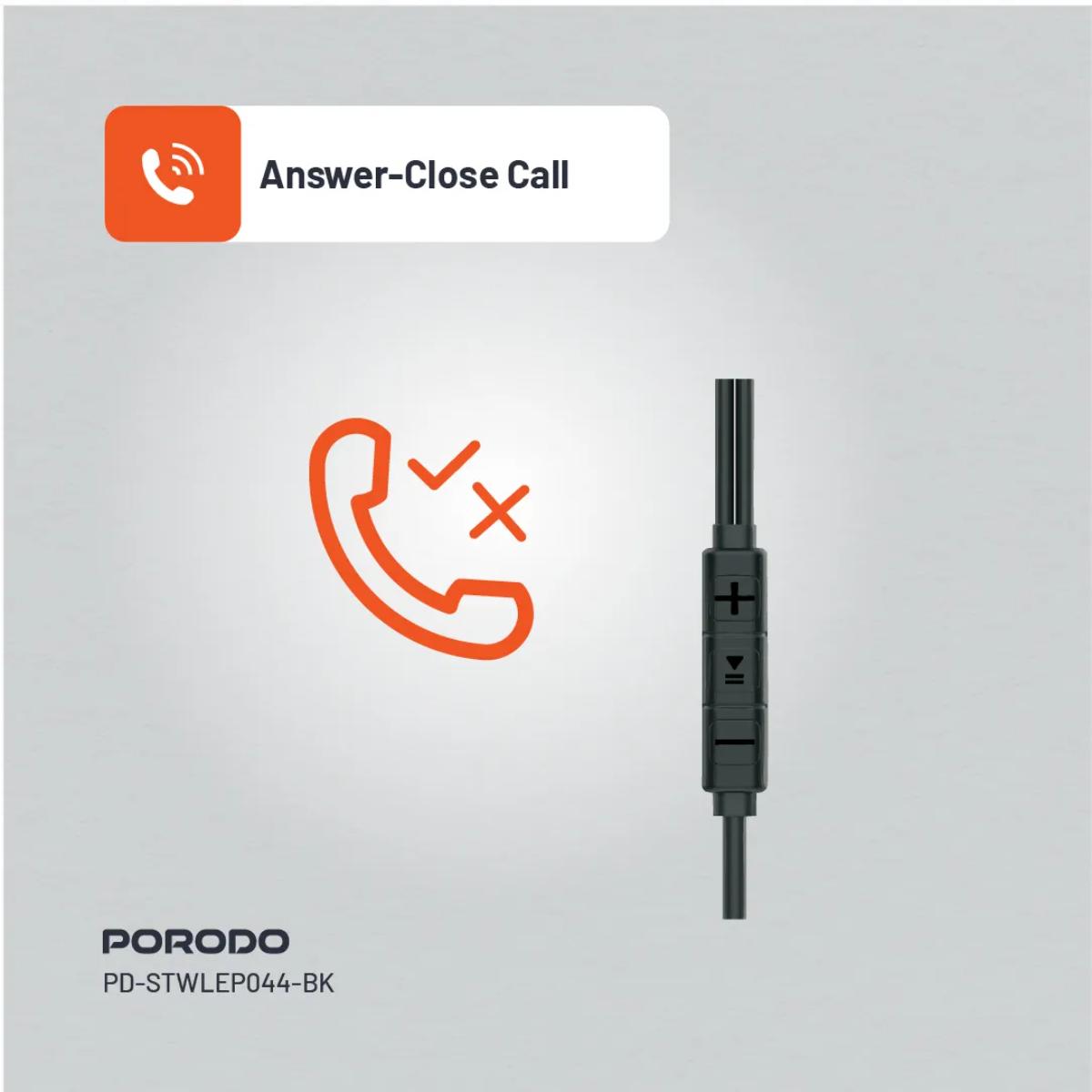 Porodo Soundtec Stereo Earphones
