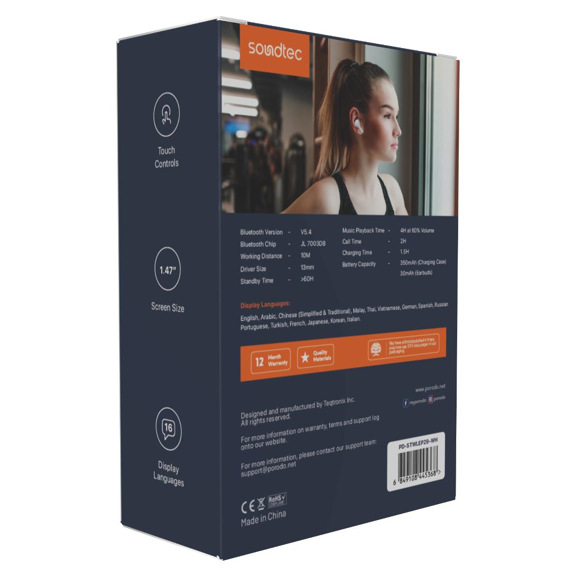 Porodo Soundtec Wonder TWS Earphone