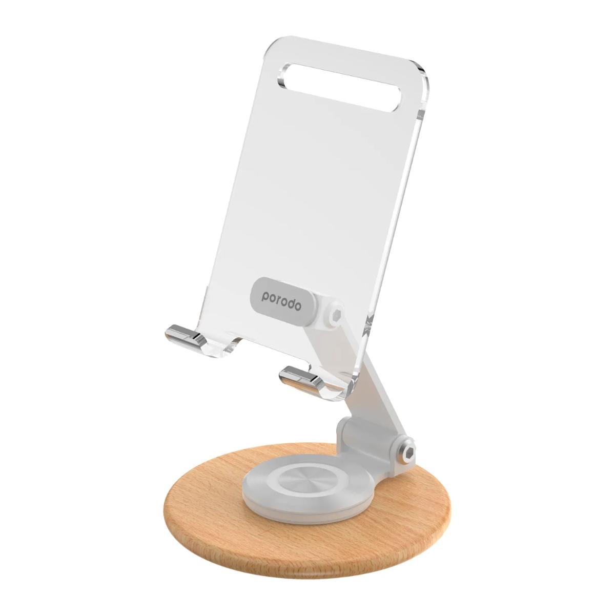 Porodo Rotating Transparent Mobile & Tablet Stand