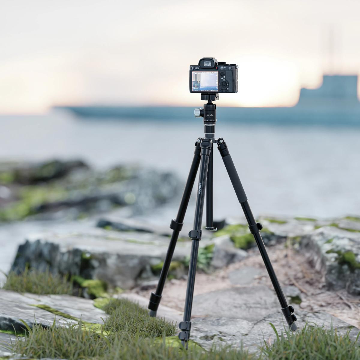 Porodo Professional Aluminum Tripod 155Cm Height
