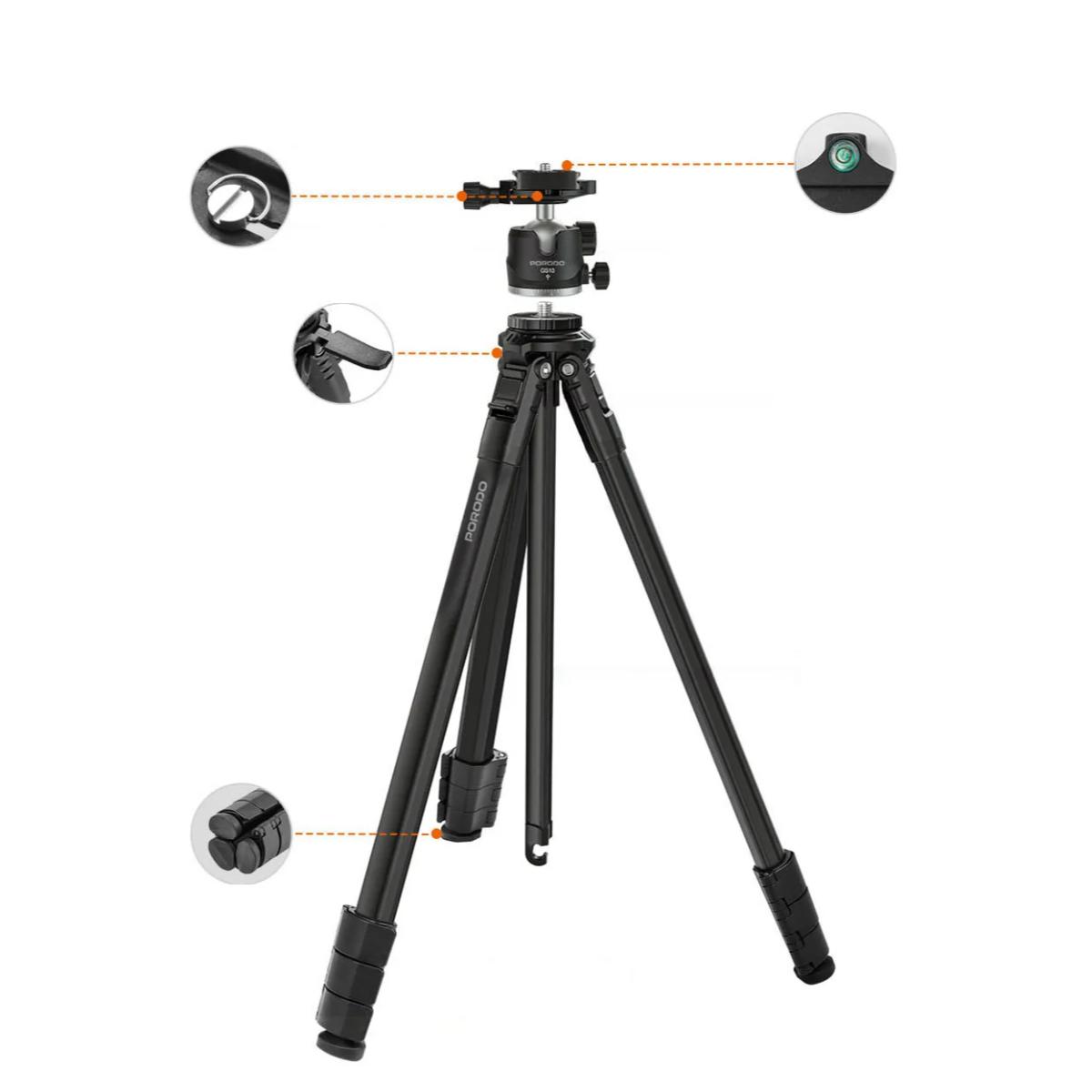 Porodo Ultra-Light Aluminum Tripod