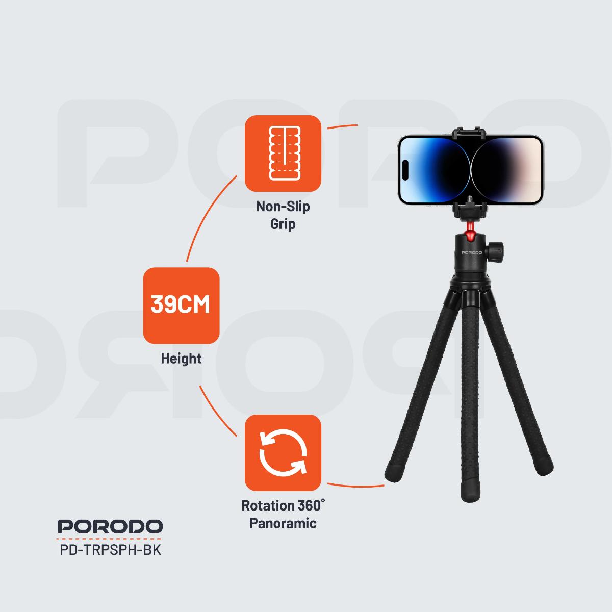 Porodo FlexibleTripod Stand