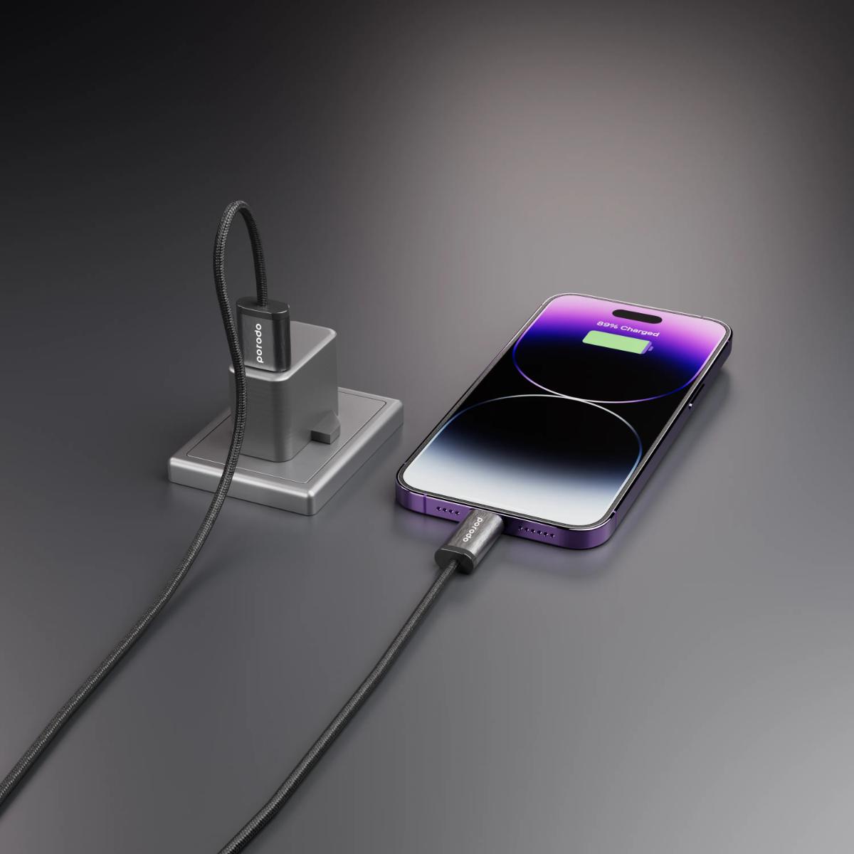 Porodo Premium Braided Lightning Cable (2.4A)
