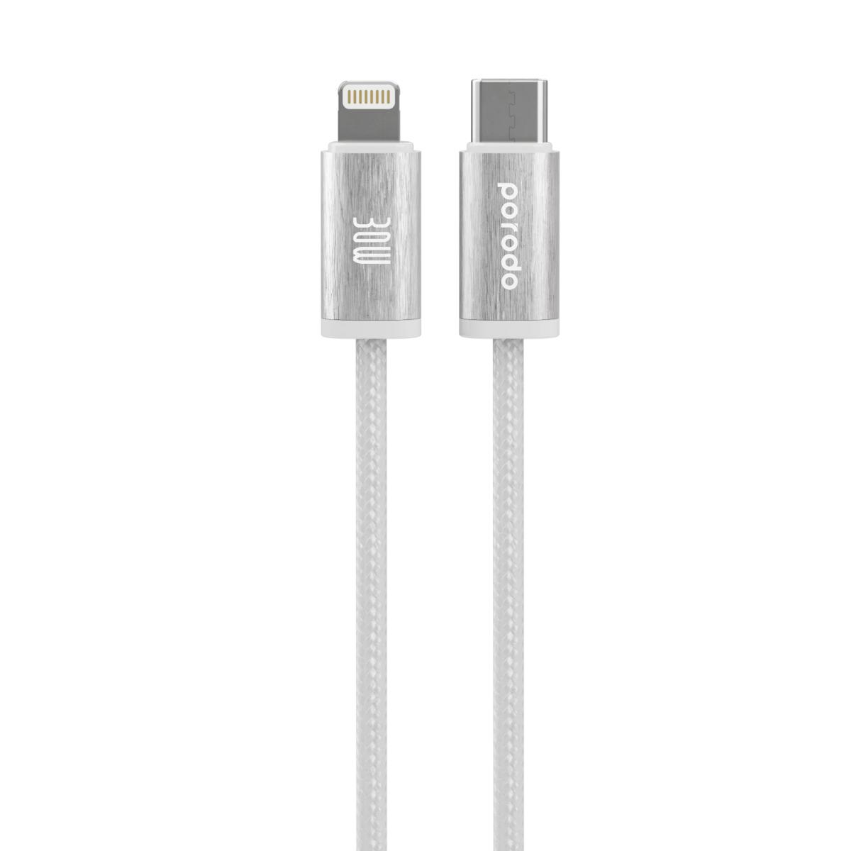Porodo 30W USB-C to Lightning Braided Cable