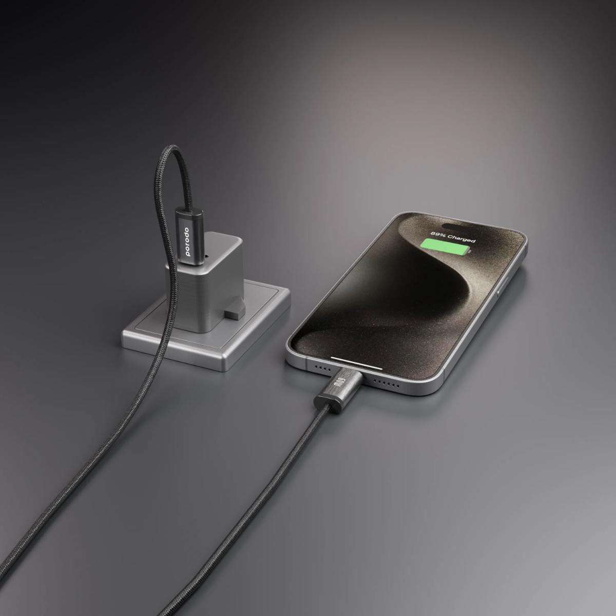 Porodo 60W USB-C to USB-C Braided Cable