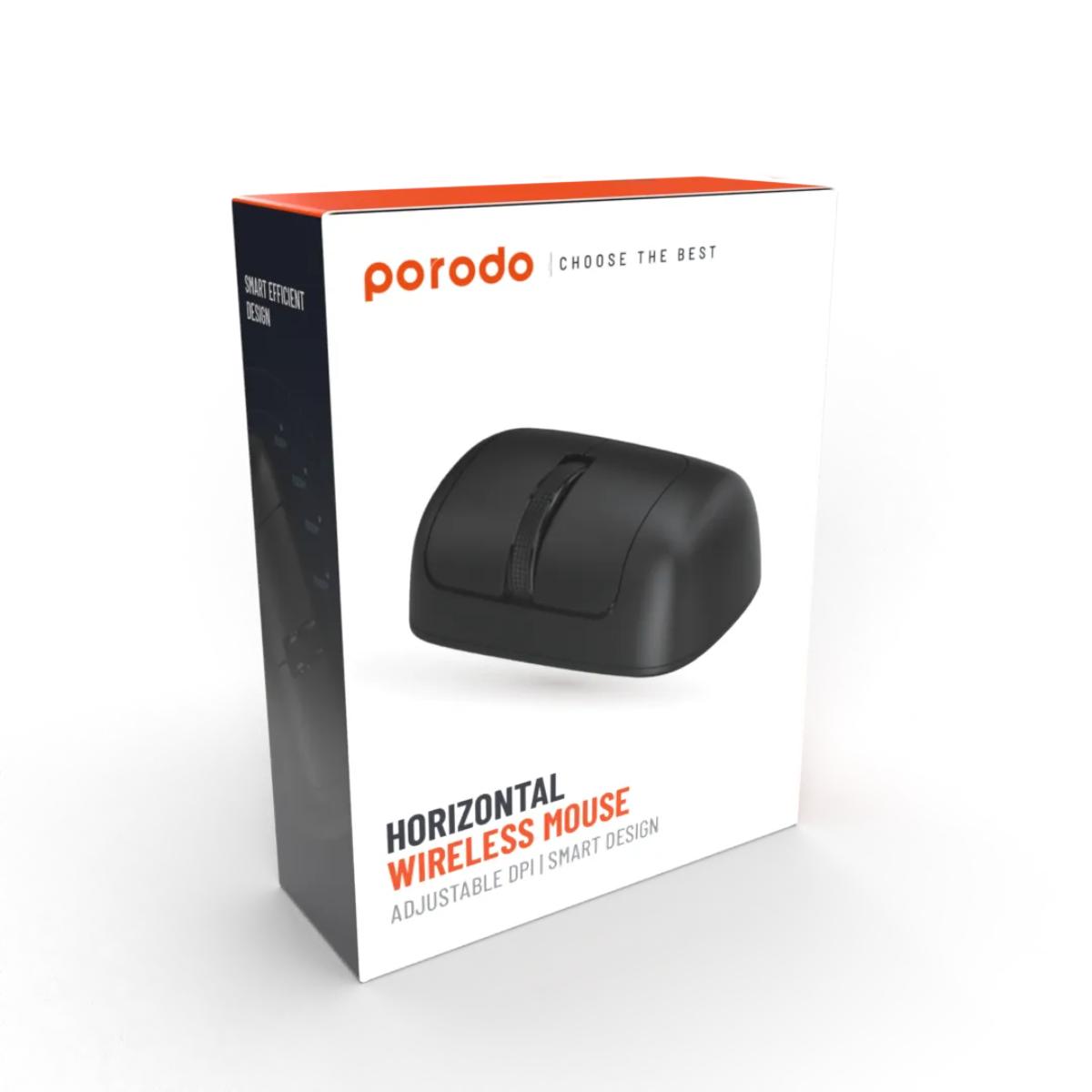Porodo Horizontal Wireless Mouse Adjustable DPI