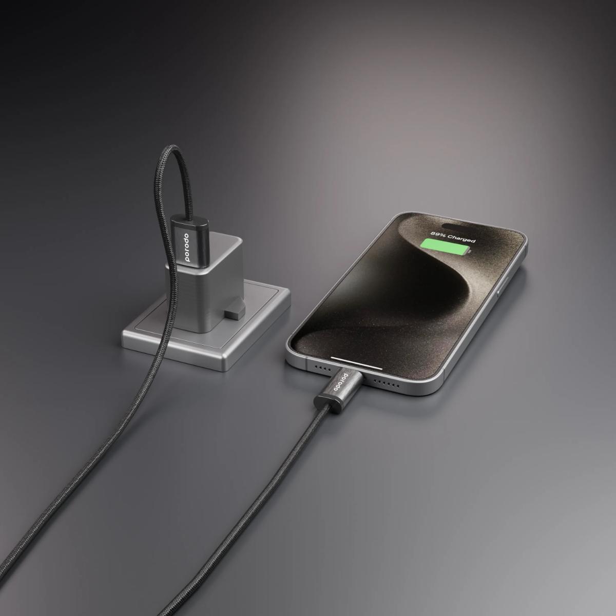 Porodo Woven Braided USB-C Cable | 1.2m