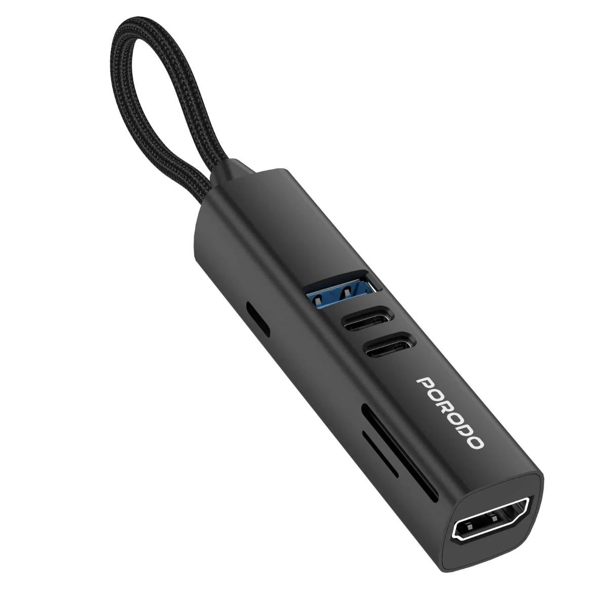 Porodo 7-in-1 Multi-Port USB-C Hub