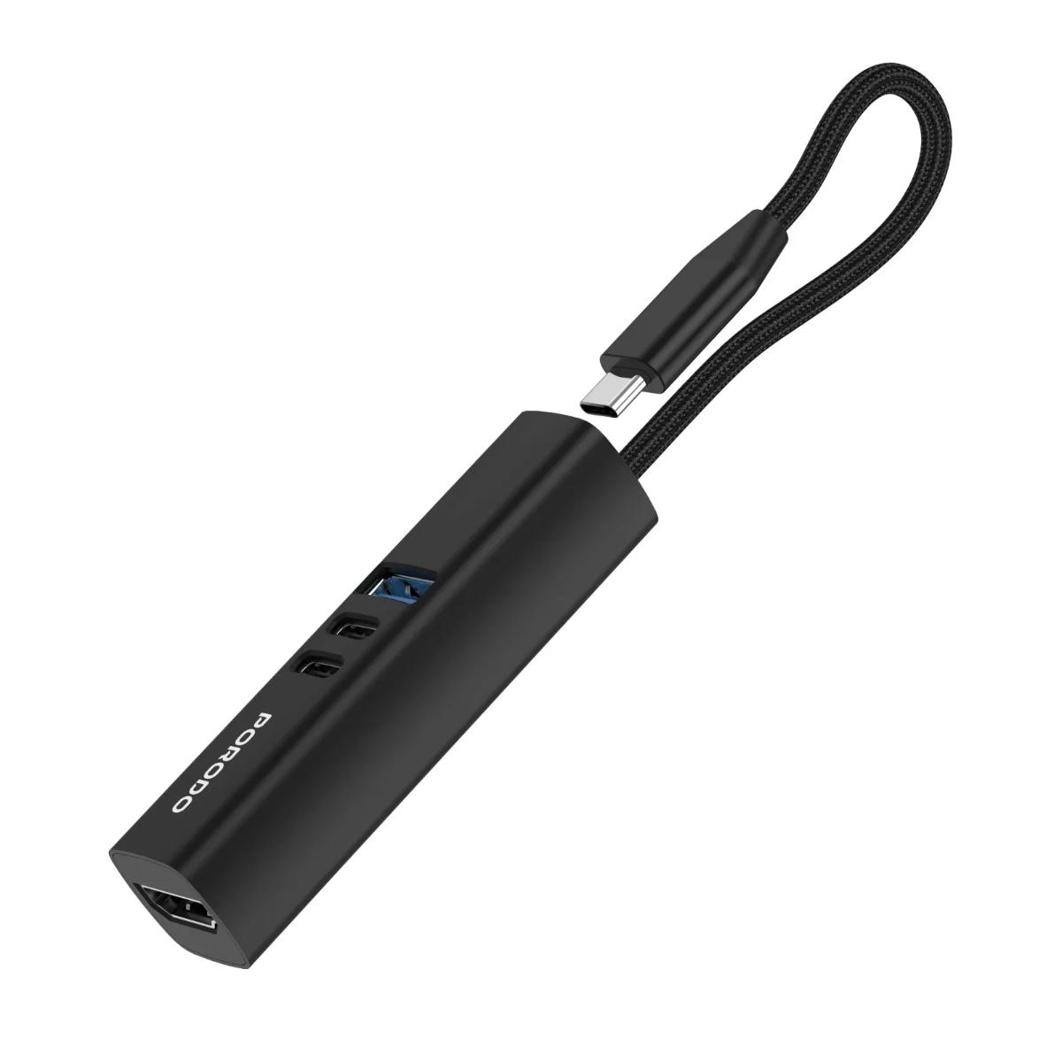 Porodo 7-in-1 Multi-Port USB-C Hub