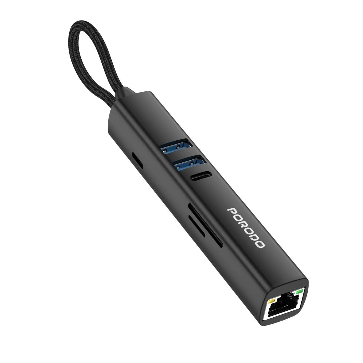 Porodo 8-in-1 Multi-Port USB-C Hub