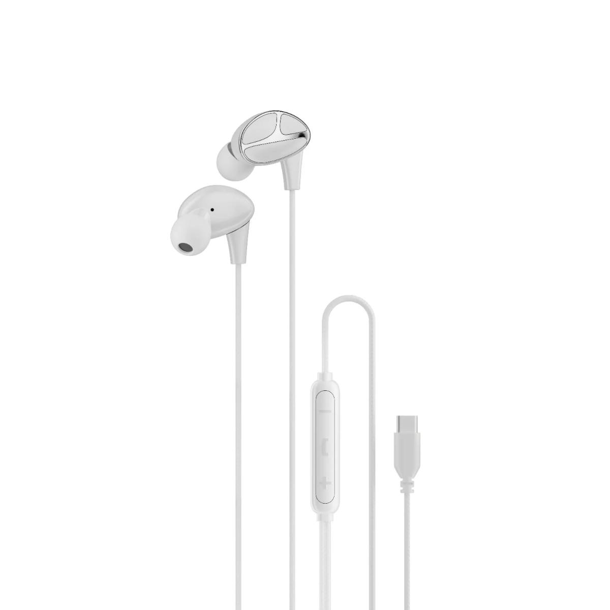 Porodo Bass Type-C Wired Earphones