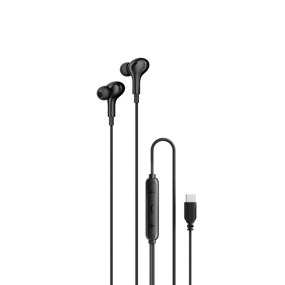 Porodo  Bass Type-C Wired Earphones