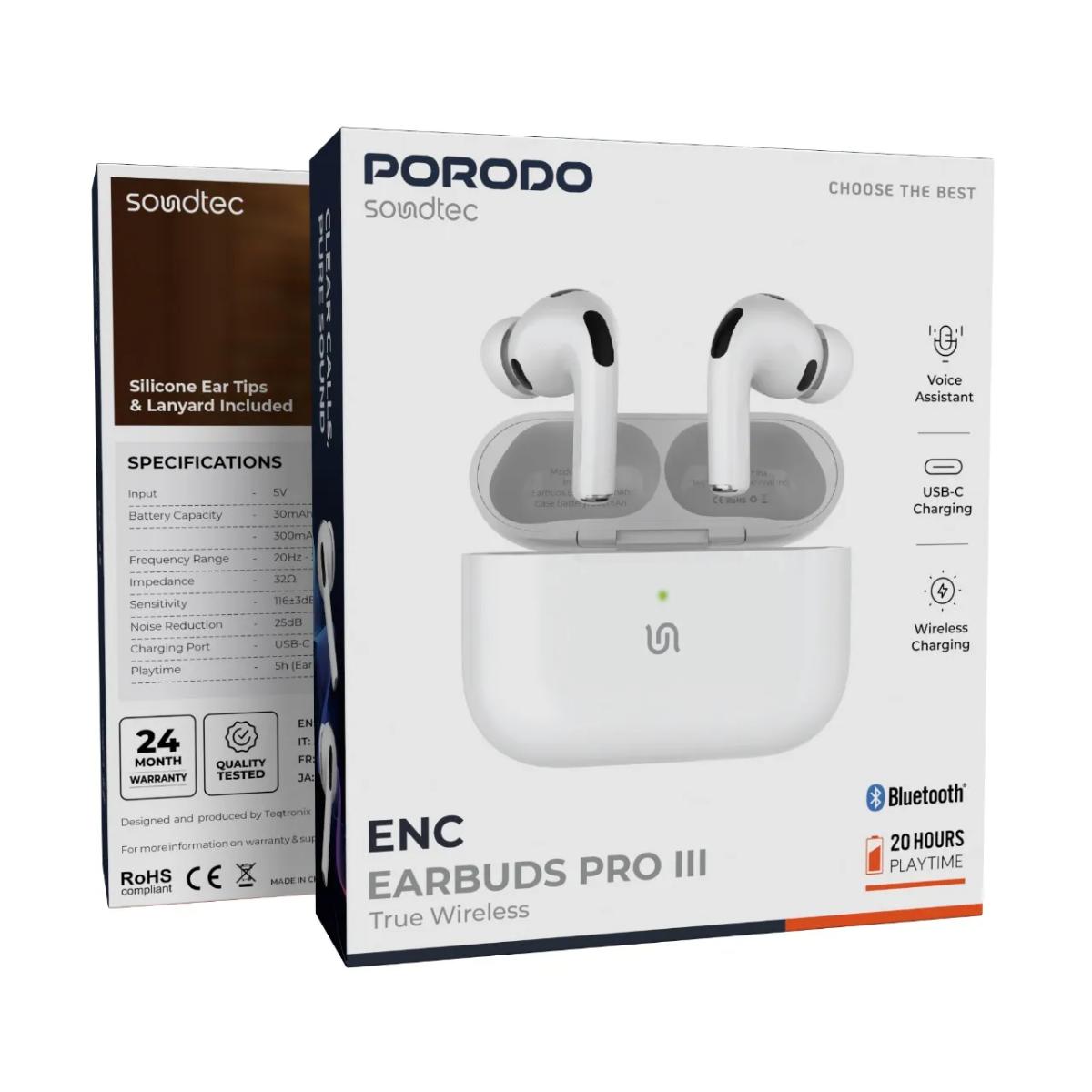 Porodo Soundtec ENC Earbuds Pro 3