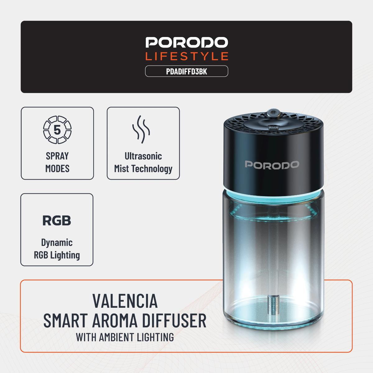 Porodo Lifestyle Valencia Smart Aroma Diffuser