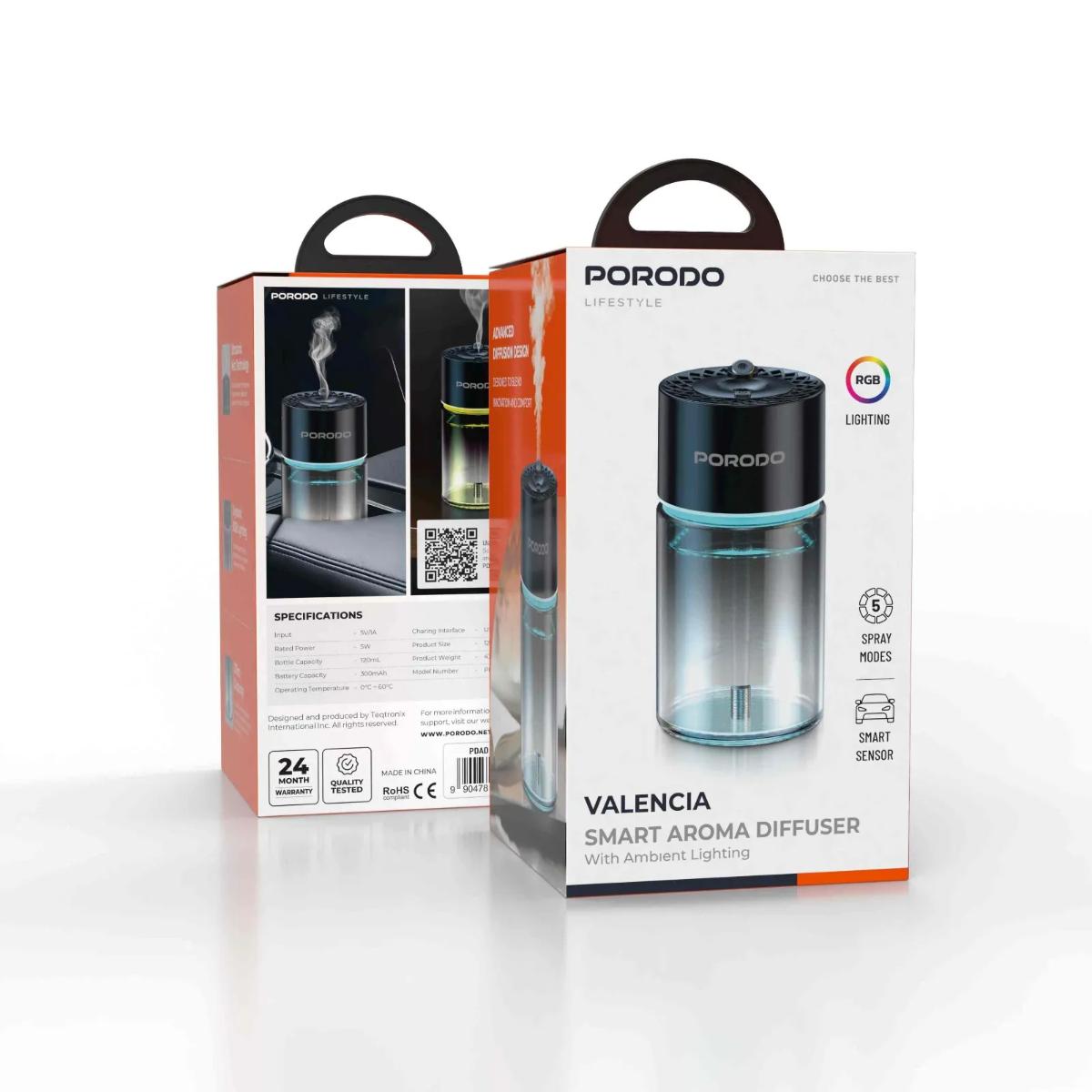 Porodo Lifestyle Valencia Smart Aroma Diffuser