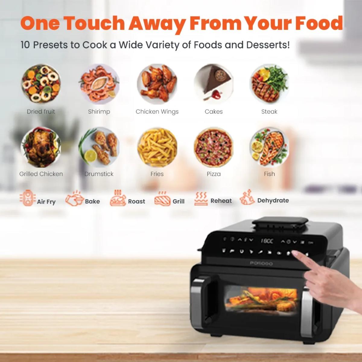 Porodo Flexi Cook Pro 10.5L Multi-Cooker & Air Fryer