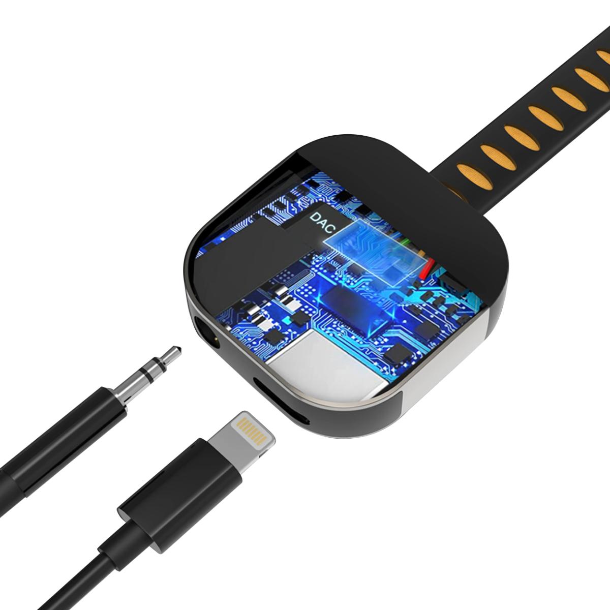 Porodo 2-in-1 Lightning to 3.5mm Aux Audio