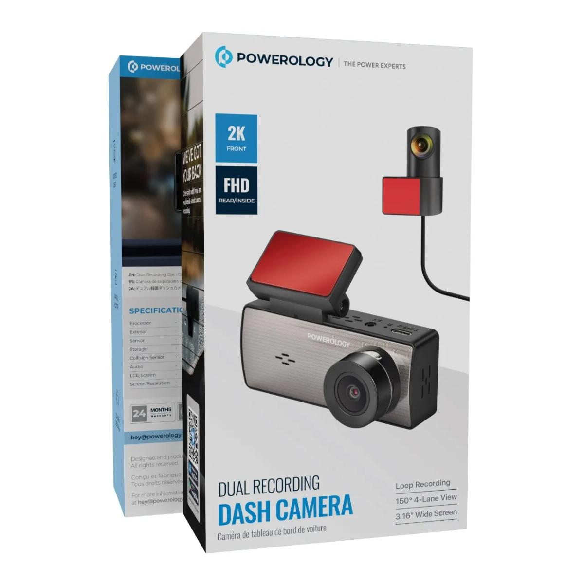 Powerology Dual Recording Dash Camera