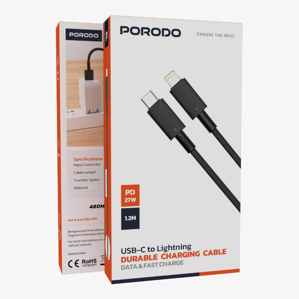 Porodo USB-C to Lightning  Cable