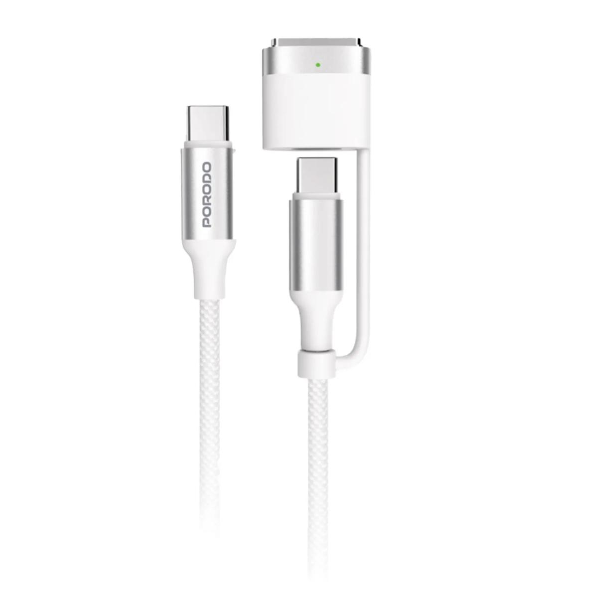 Porodo 2-In-1 Cable MagSafe 3 Charging Cable