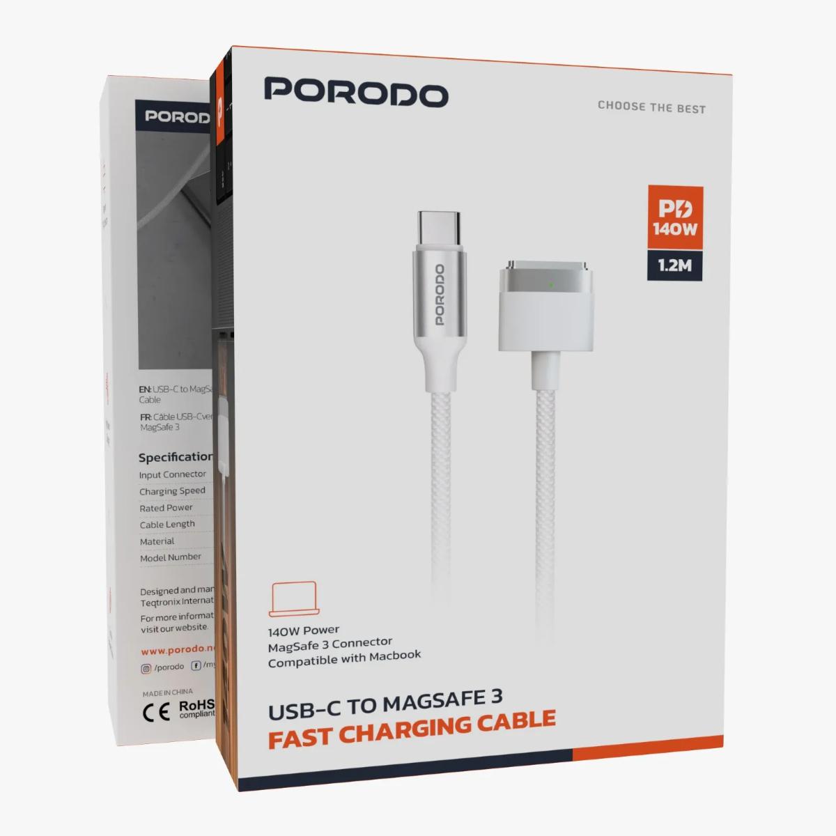 Porodo USB-C to MagSafe 3 Fast Charging Cable