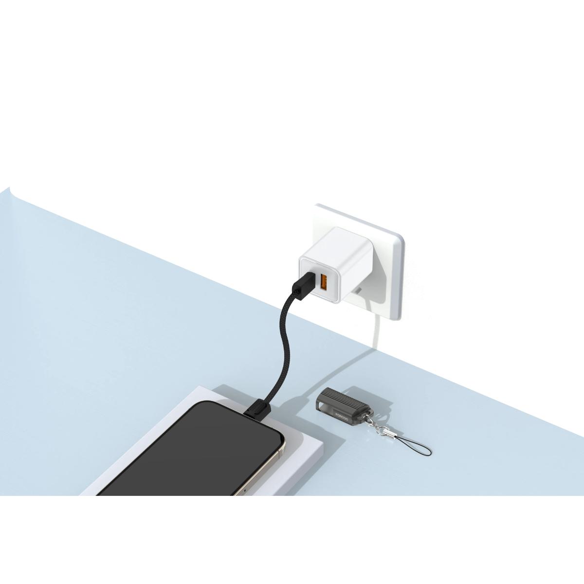 Porodo Chargeloop Keychain USB-C Cable (60W)