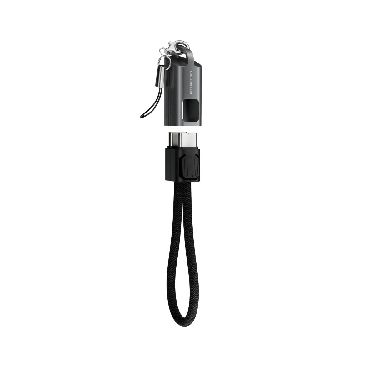 Porodo Chargeloop Keychain USB-C Cable (60W)