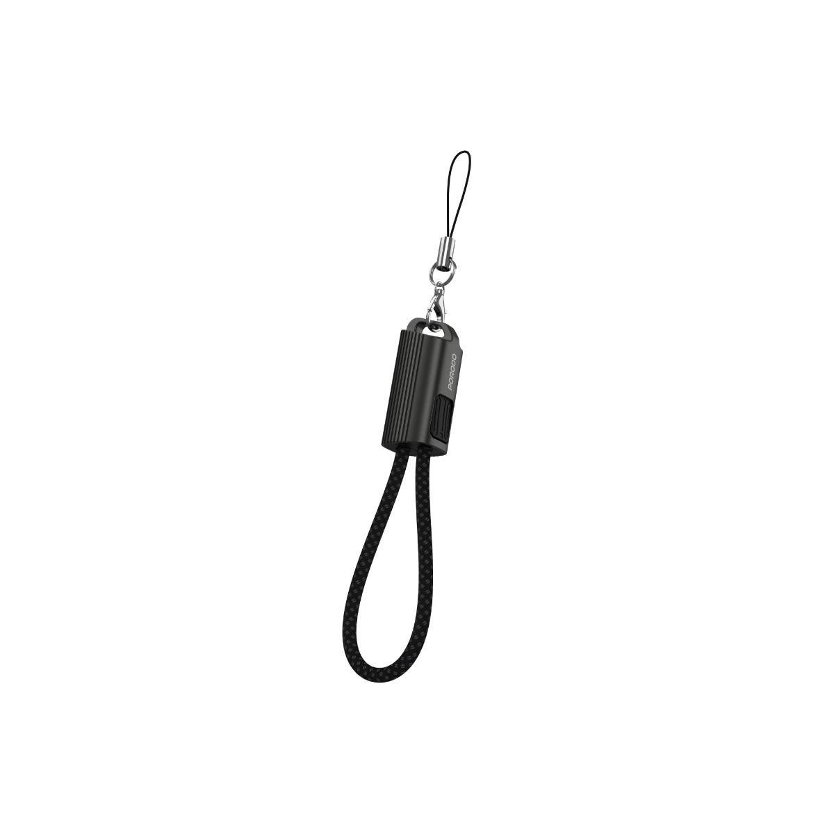 Porodo Chargeloop 30W Keychain USB-C to Lightning Cable