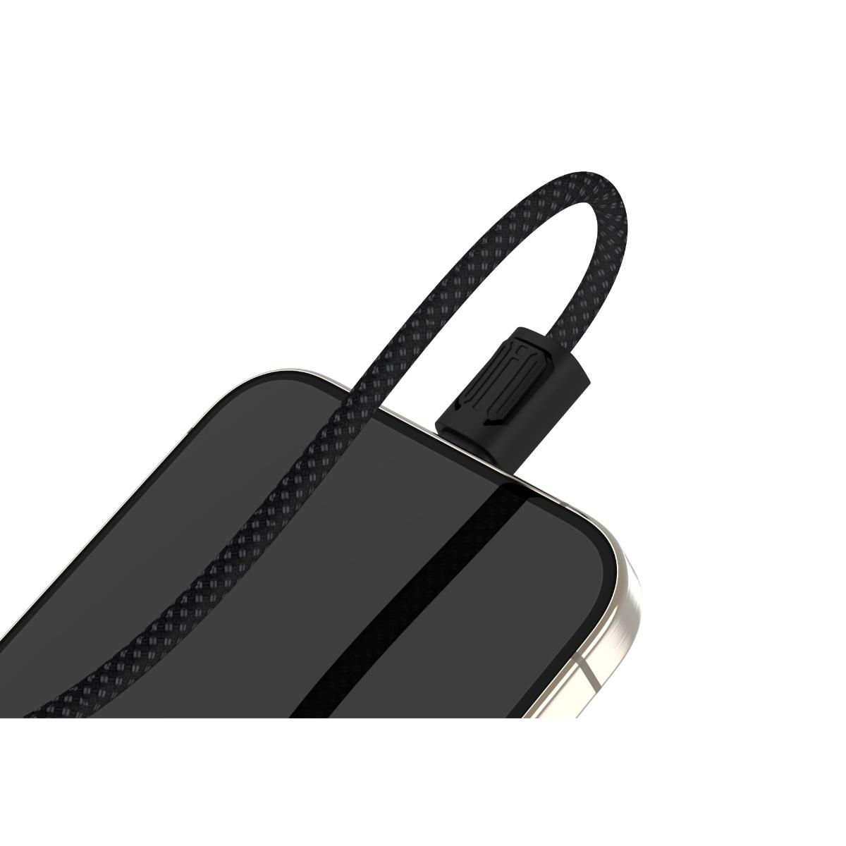 Porodo Chargeloop 30W Keychain USB-C to Lightning Cable