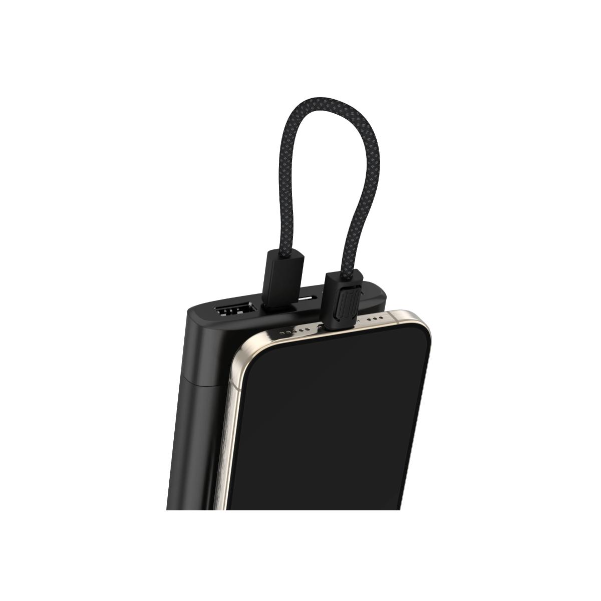 Porodo Chargeloop 30W Keychain USB-C to Lightning Cable