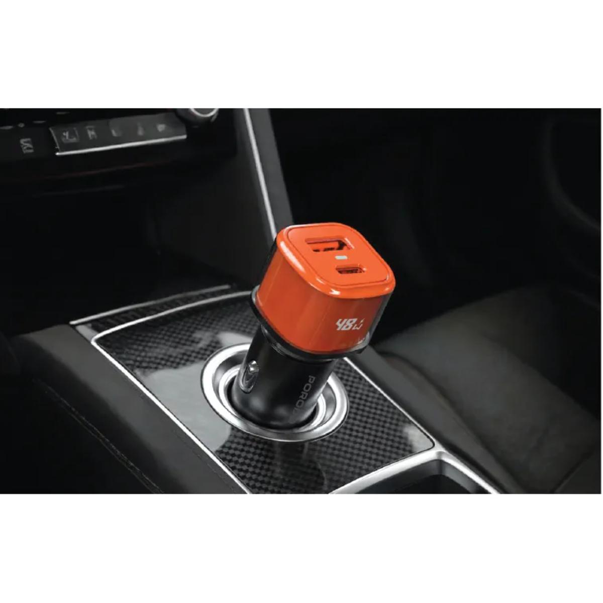 Porodo 48W Averin Dual Port Fast Car Charger