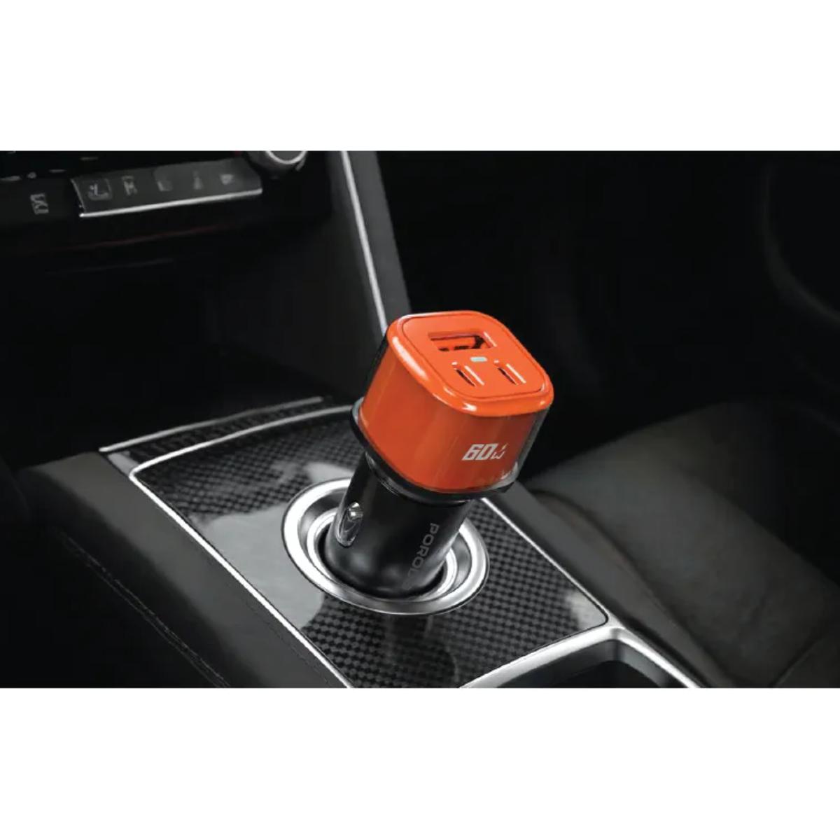 Porodo Averin 60W Multi-Port Car Charger