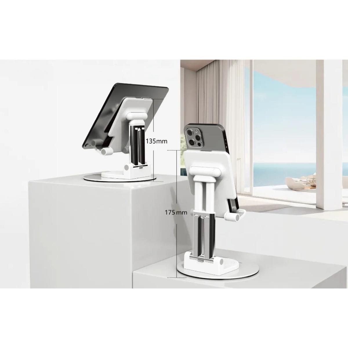 Porodo Foldable 360° Adjustable Desk Stand for Phones
