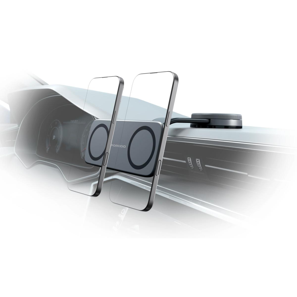 Porodo Vacuum & Adhesive Magnetic Car Mount