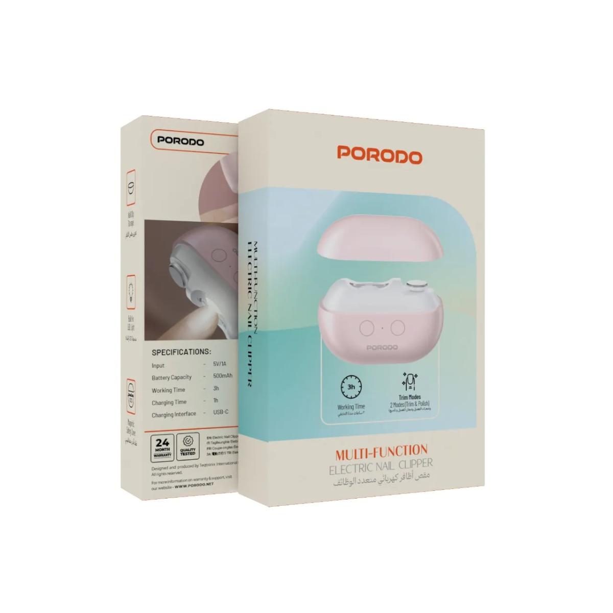 Porodo Lifestyle Multi-Function Electric Nail Clipper