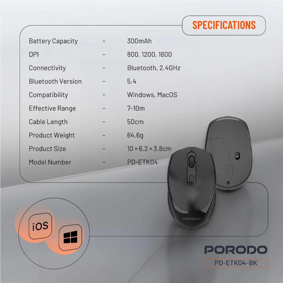 Porodo Wireless Mouse