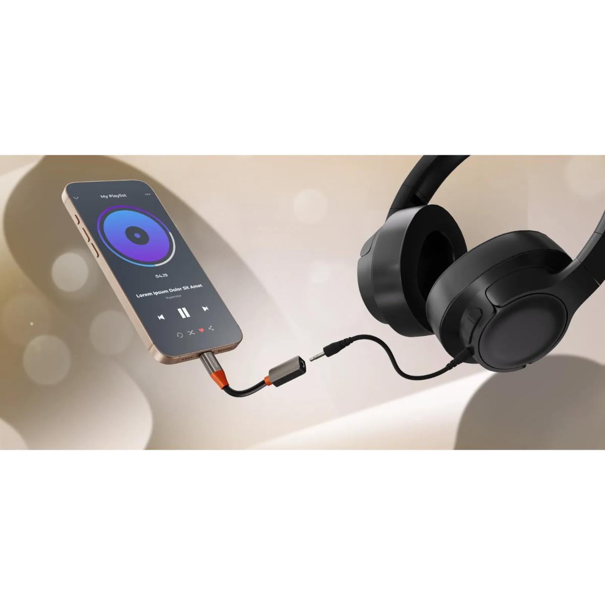 Porodo AudioLink USB-C to 3.5MM Audio Jack Adapter