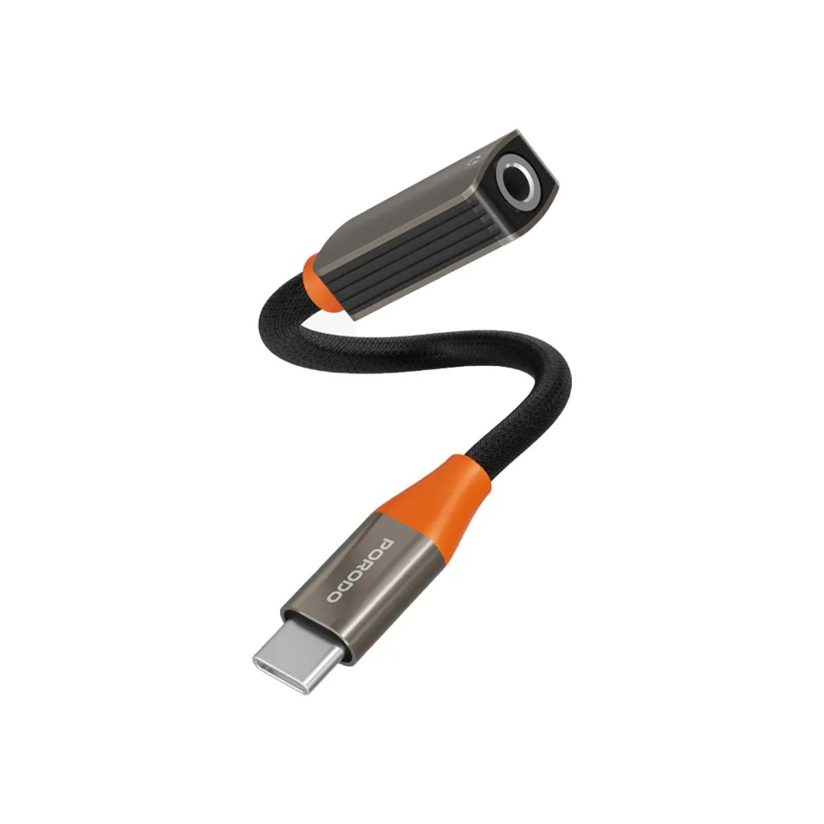 Porodo AudioLink USB-C to 3.5MM Audio Jack Adapter