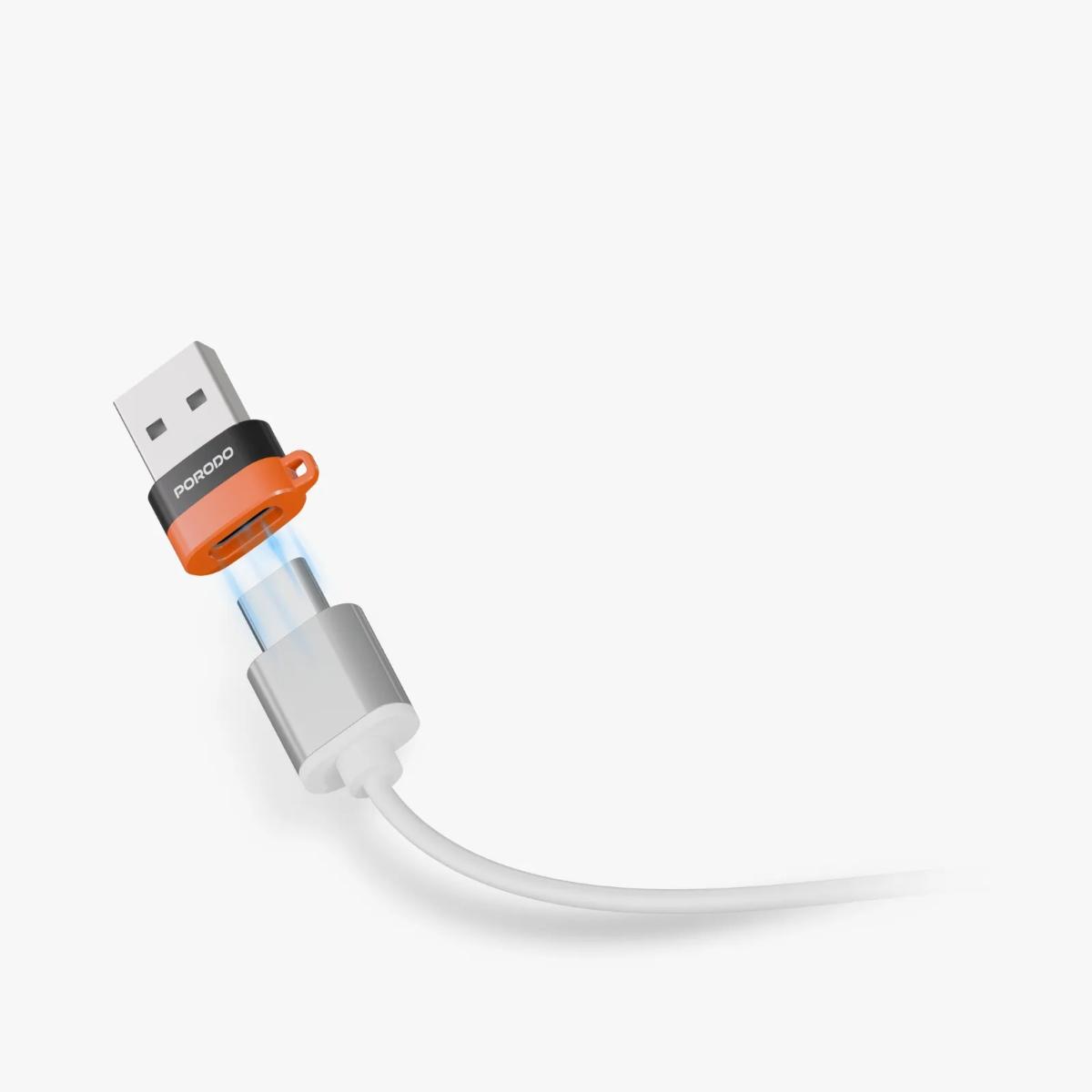 Porodo SnapCharge USB-C to USB-A Converter