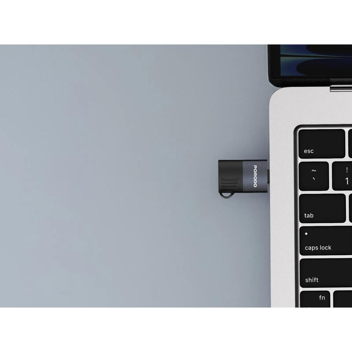 Porodo USB-C | OTG TF Card Reader