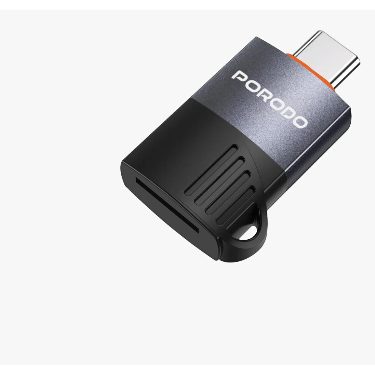 Porodo USB-C | OTG TF Card Reader