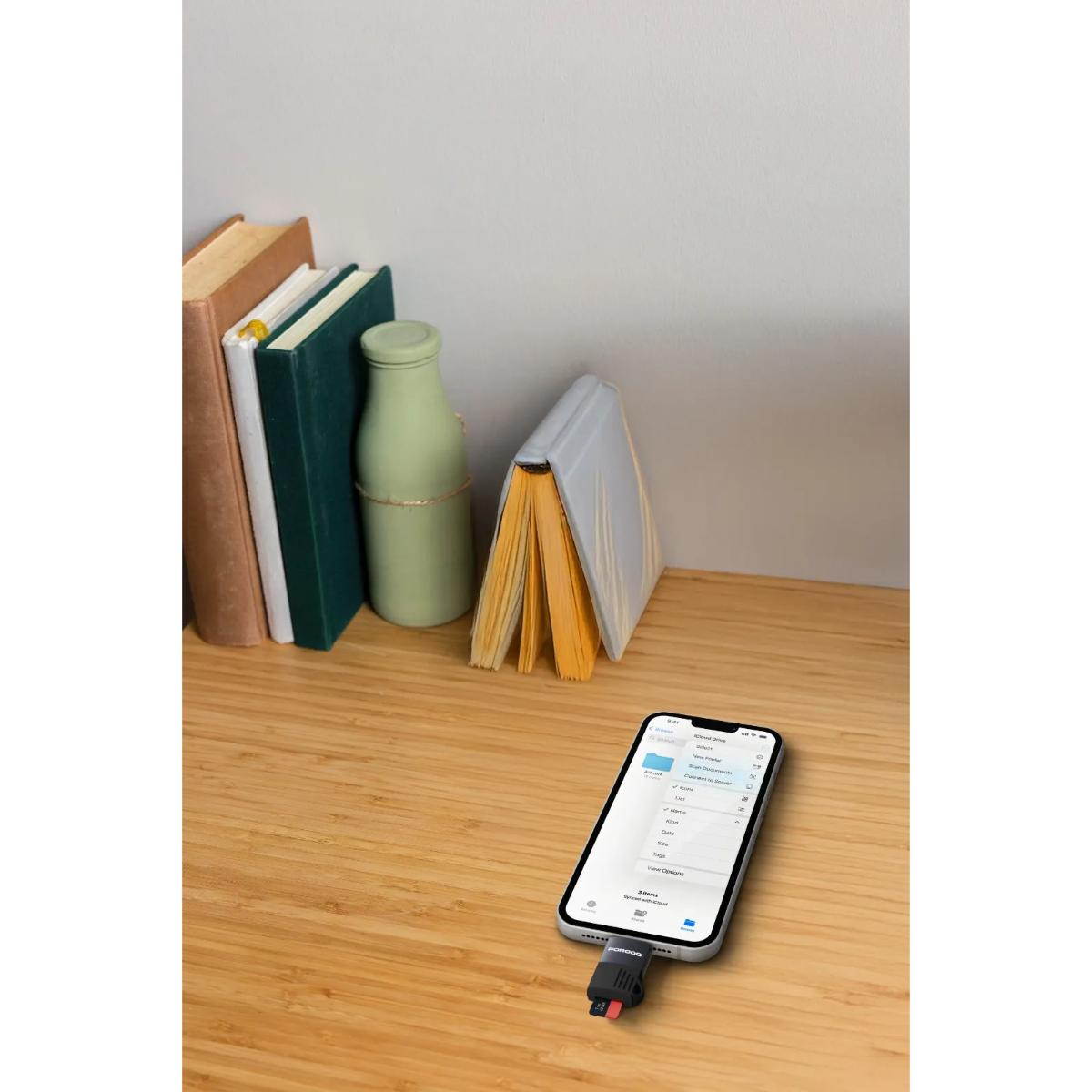 Porodo Lightning | OTG TF Card Reader