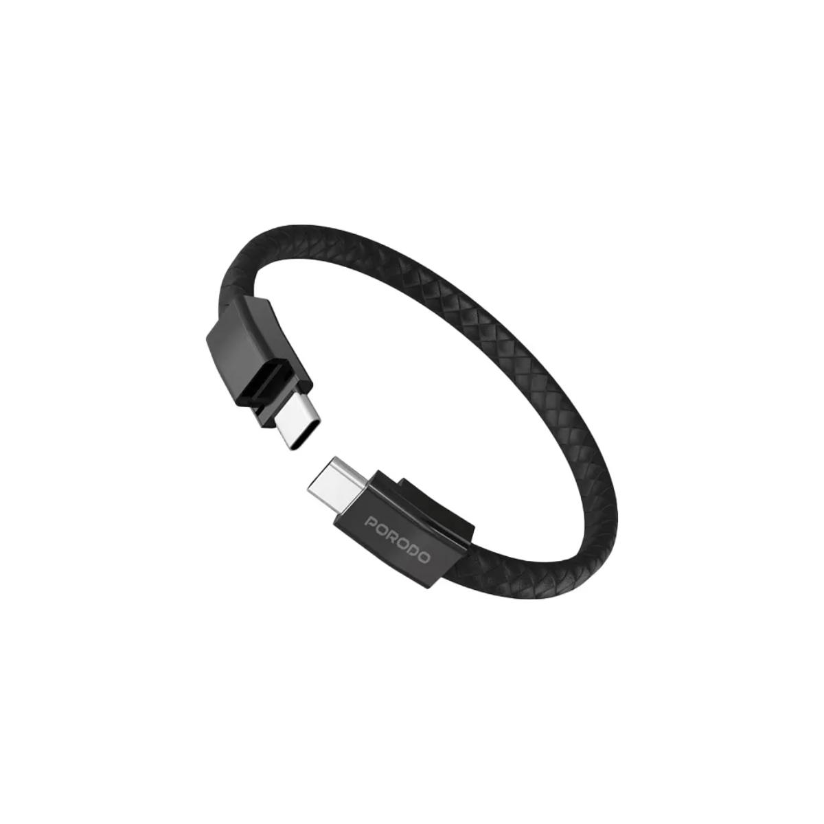 Porodo USB-C To USB-C Wristband Cable