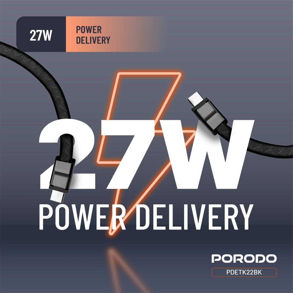 Porodo Wearable USB-C to Lightning Cable